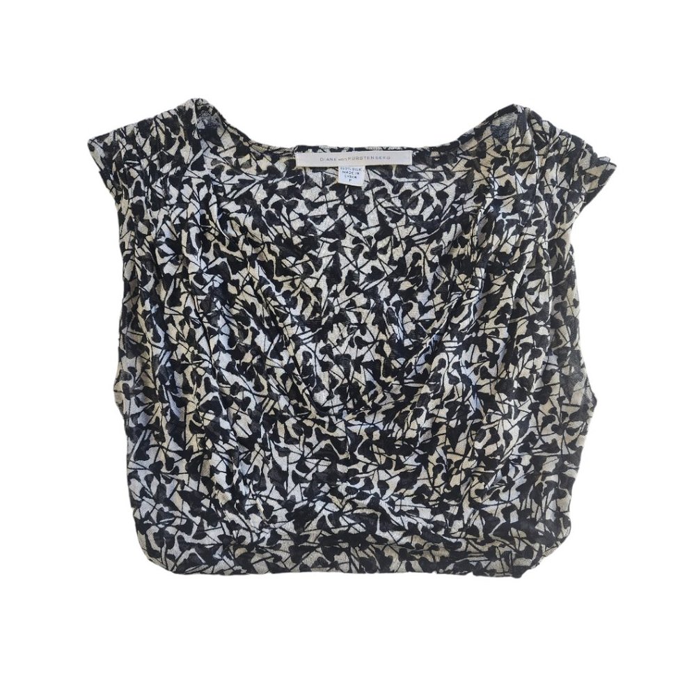 Diane Von Furstenberg Women's Sleeveless 100% Silk Top - Picture 5 of 7
